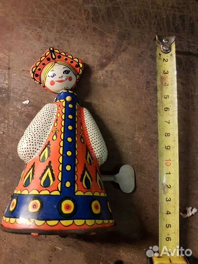 Детская механическая игрушка Кукла СССР