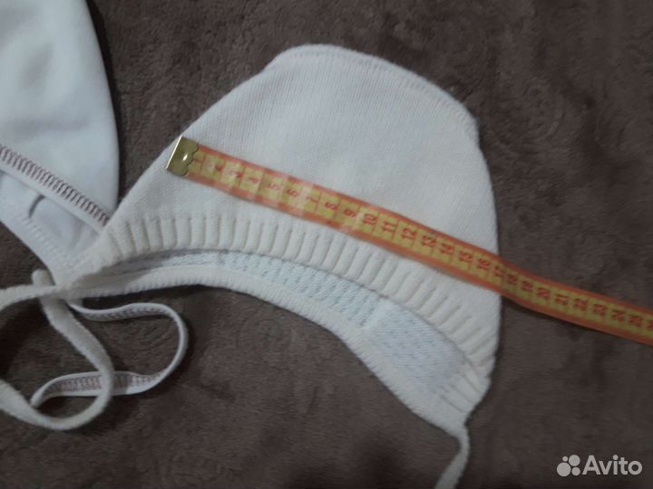 Чепчик, шапочка за 3 шт. от 3 до 6 мес