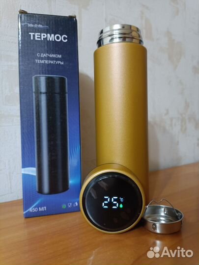 Термос с датчиком температуры