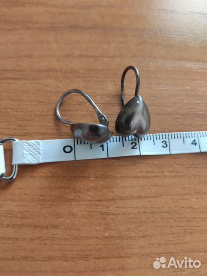 Серьги серебро винтаж СССР