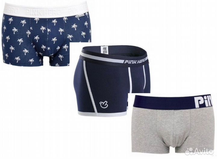 Комплект мужских боксеров Pink Hero, M