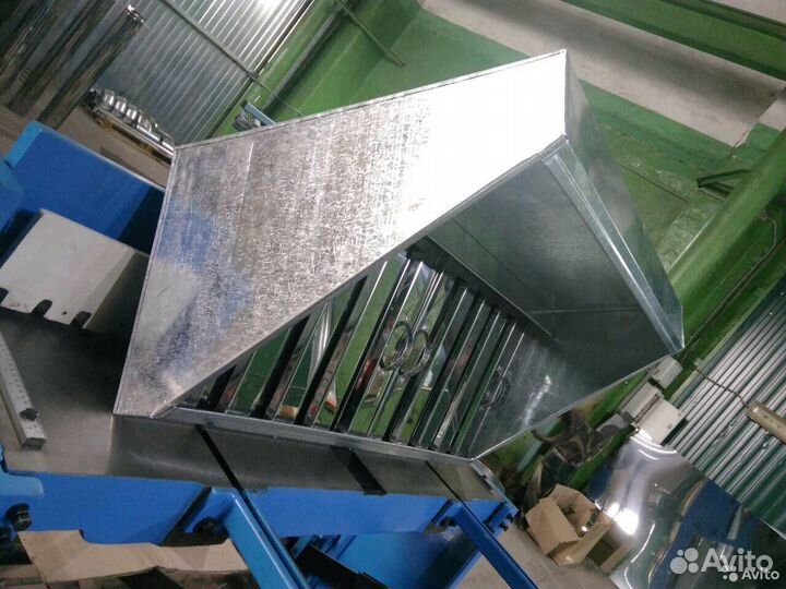 Зонты вытяжные из нержавеющей и оцинкованной стали