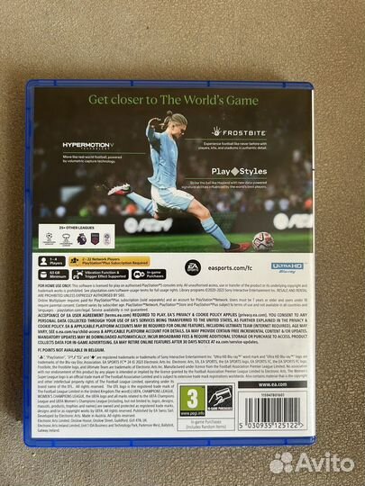 EA FC 24 PS5 диск (полностью на русском языке)