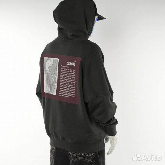 Худи Cav Empt черный с рисунком на спине