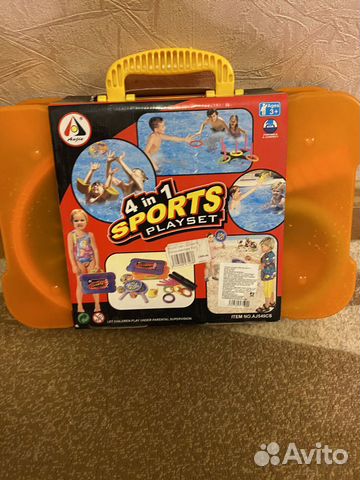 Набор игр 4 в 1 для улицы, новый
