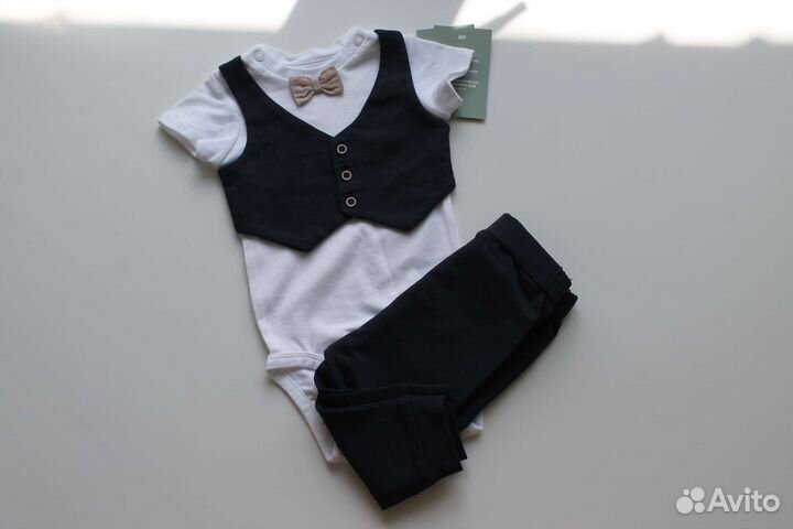H&M Костюм боди штанишки для мальчика