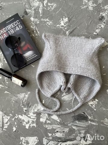 Шапка с ушками коточепчик