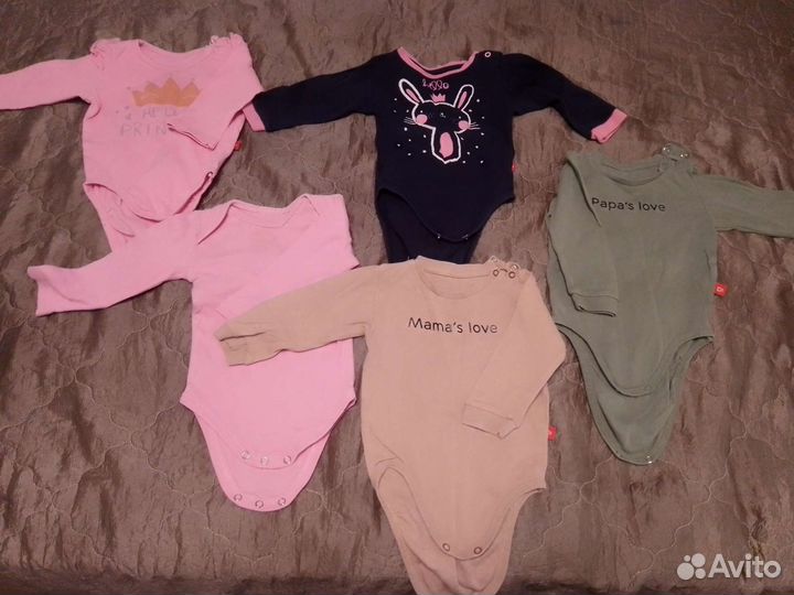 Боди для девочки 68 74