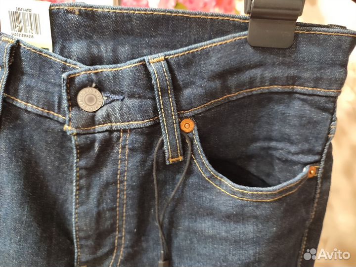 Джинсы мужские синие Levi's 30/34 slim 511