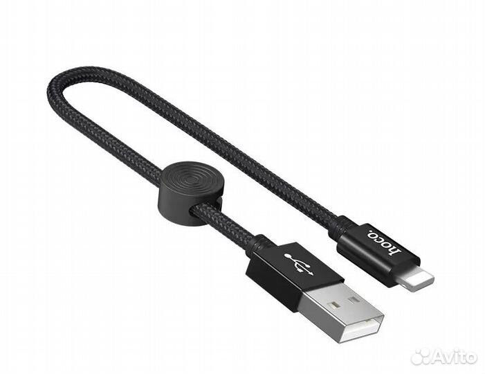 Кабель для зарядки iPhone Lightning hoco X35 25см