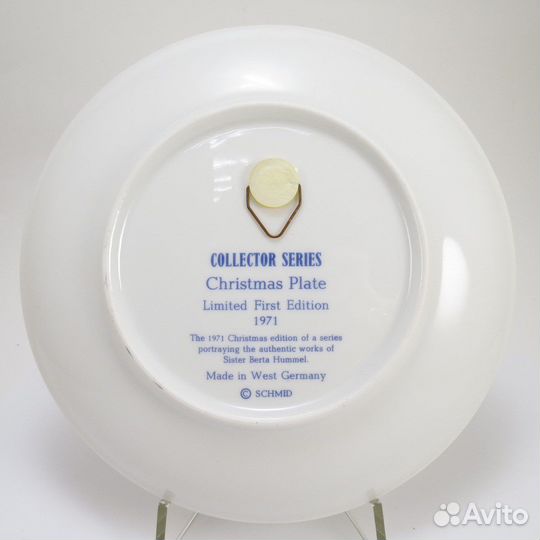 Тарелка Рождество Хуммель 1971