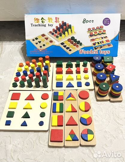 Развивашки из дерева Досточки Сегена Пазлы