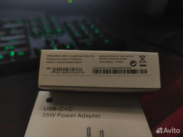 Apple провод Lighting оригинал