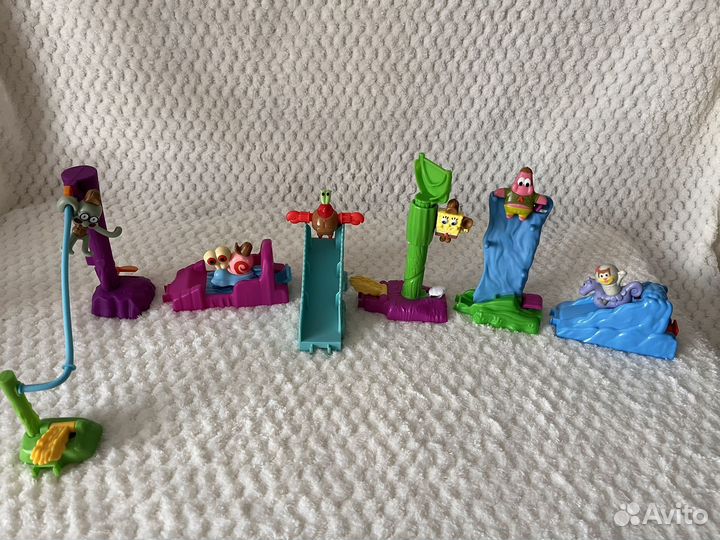 Игрушки спанч боб бургер кинг хеппи мил