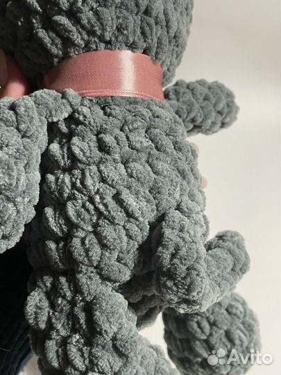 Плюшевый кот ручной работы