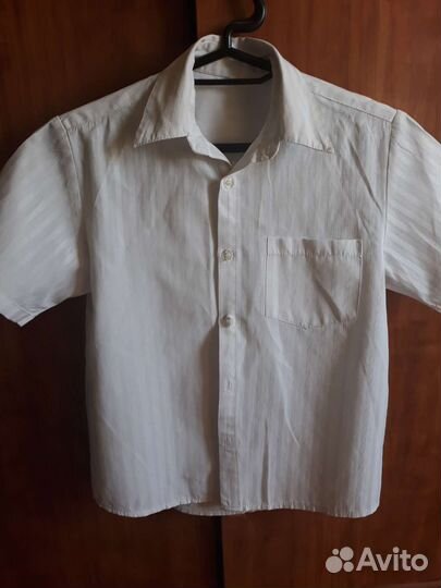 Белая рубашка 8-10 лет