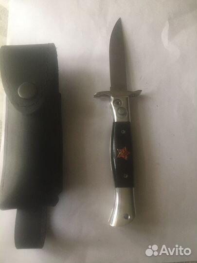 Финка нквд раскладная с кнопки