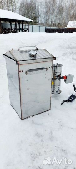 Коптильня горячего и холодного копчения 50х30х30