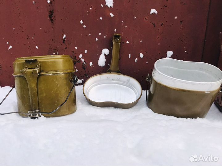 Котелок солдатский армейский алюминиевый