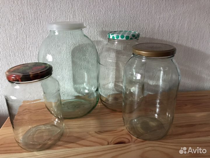 Банки 3, 2, 1,5 и литровая лотом