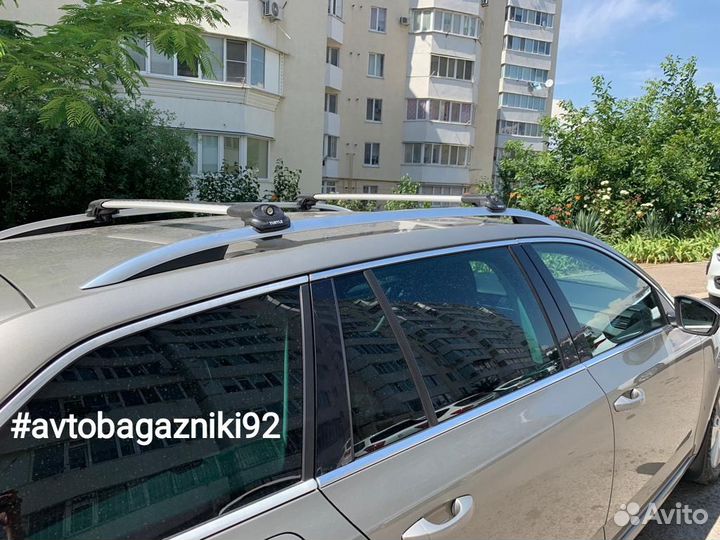 Багажник Turtle AIR1 на рейлинг серебро