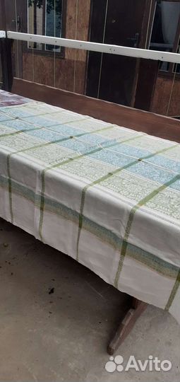 Скатерть льняная жаккардовая СССР