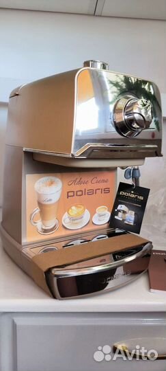 Кофеварка рожковая polaris 1529e
