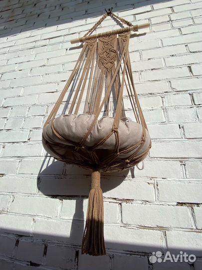 Гамак макраме для кошки