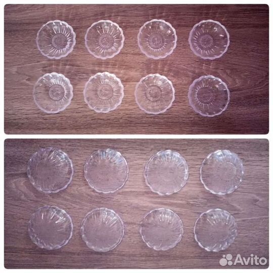 Советская вазочка, розетоки для варенья рюмки Даго