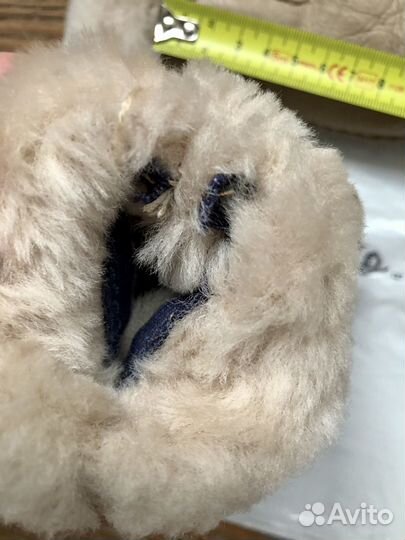 Новые детские Варежки из овчины Morozko беж