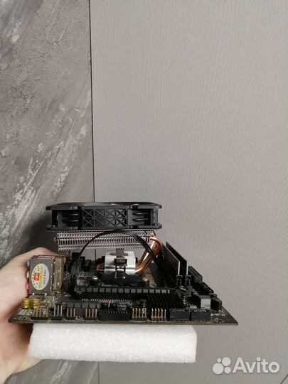 Материнская плата с процессором и памятью,гарантия