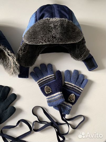 Шапки и варежки на 2-3 года