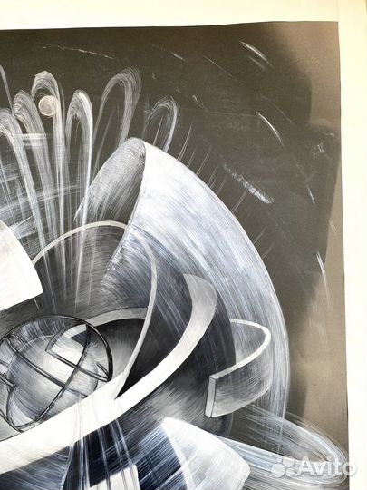 Картина абстракция на ватмане