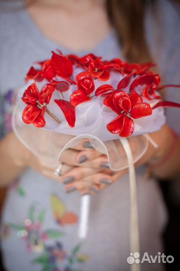 Букет из стекла Murano glass (Италия) ручн.работа