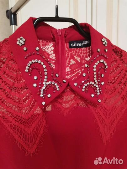 Красное платье новое 44