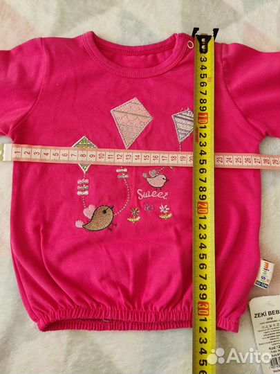 Лонгслив (новый) для девочки 80р