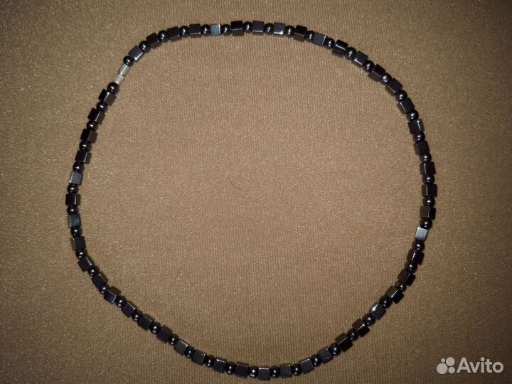 Бусы из гематита