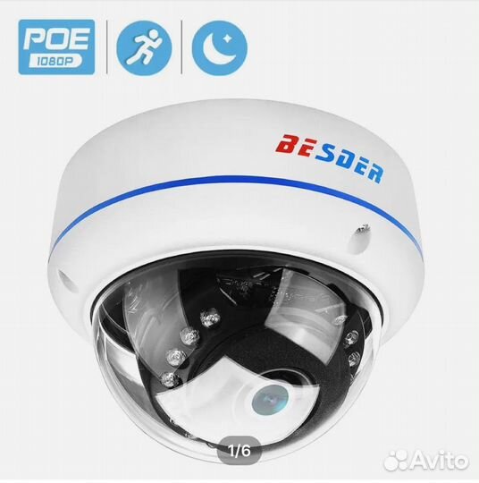 Камеры видеонаблюдения купольные 5мп