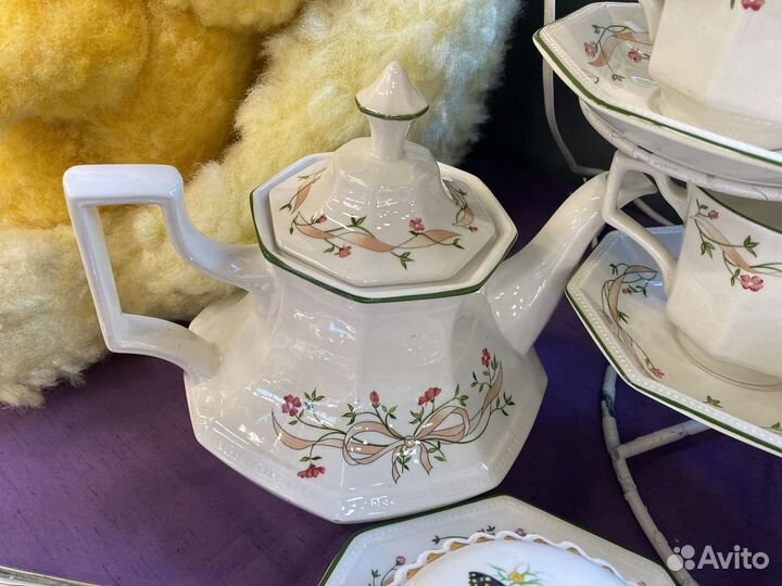 Сервиз чайный, 22 предмета, винтаж, Англия