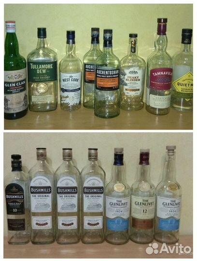 Бутылки из под виски