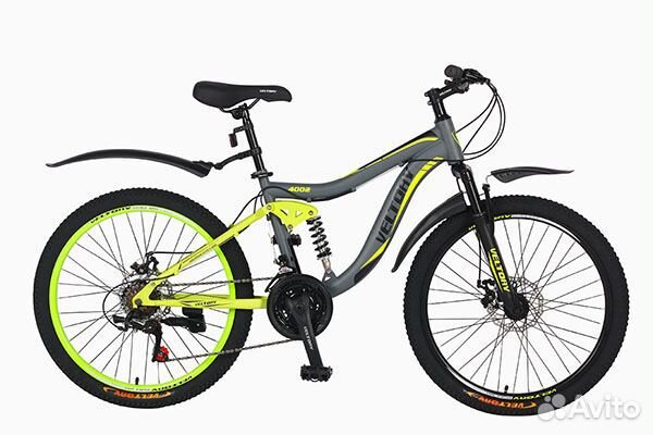 Велосипед 24D-4002 Veltory двухподвес подростковый