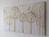 Текстурная картина "Деревья"