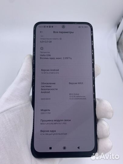 Телефон xiaomi redmi note 11s 8/6/64 Gb