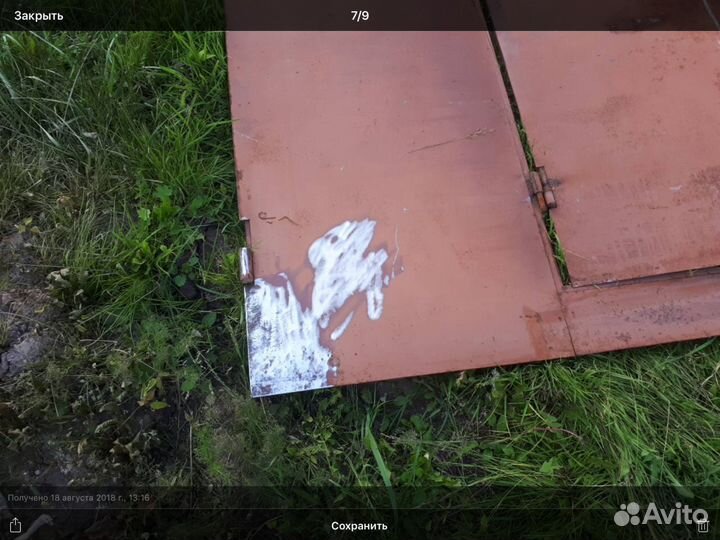 Ворота металлические для гаража