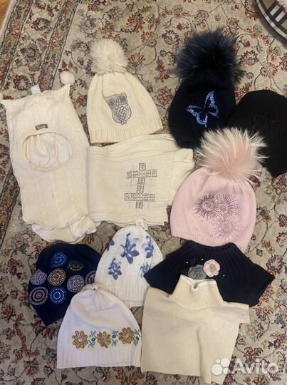 Шапки, меринос, манишки, рейтузы chobi, перчатки т