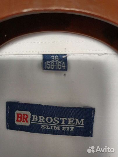 Рубашка белая мальчику, 158-164