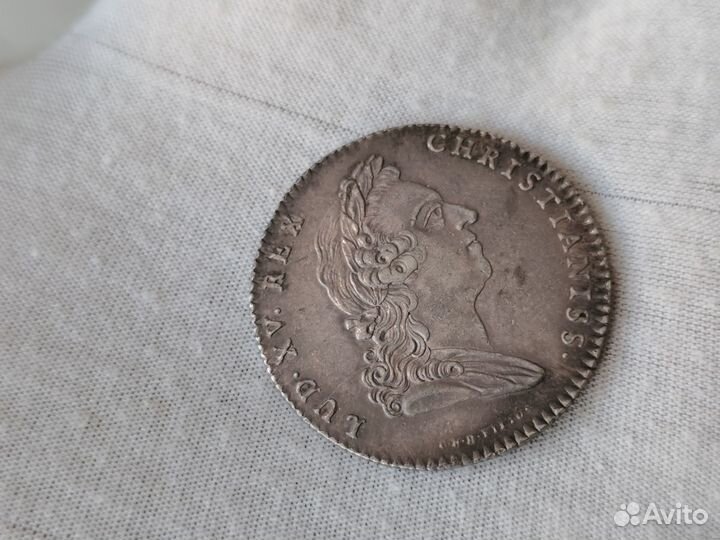 Жетон торговой палаты 1750 год Бордо серебро unc