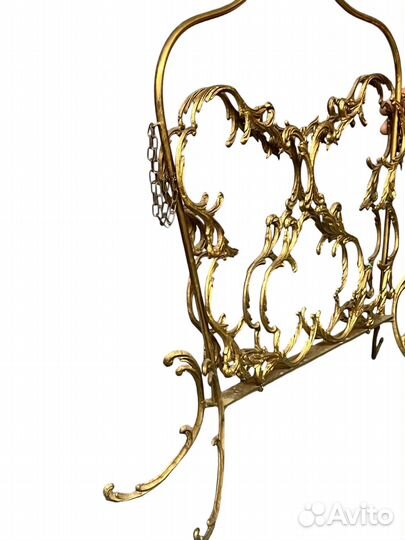 Антикварная газетница из бронзы