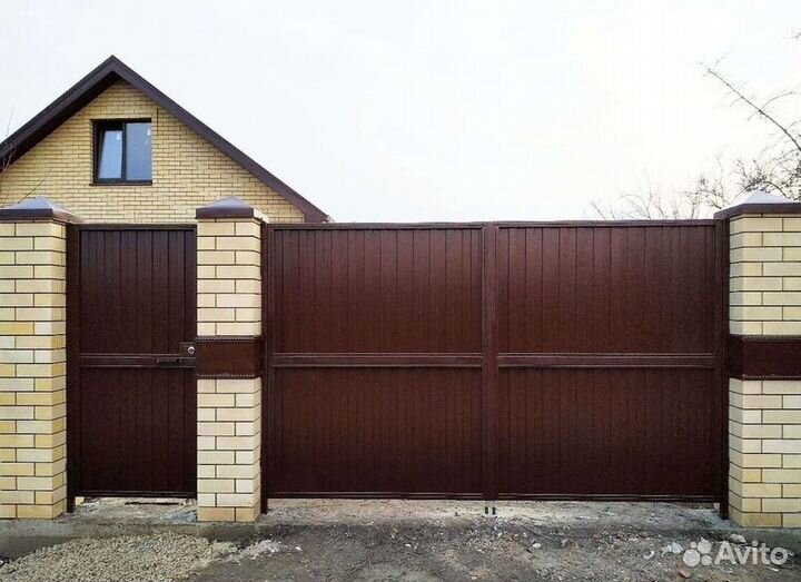 Распашные ворота Лайт 