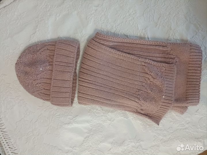 Шапки женские зимние с шарфом или снудом